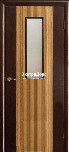 Противопожарная дверь с мдф и остеклением 25