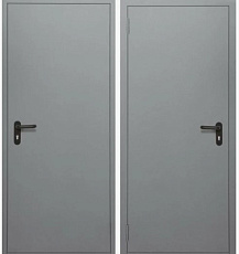 Дверь с уплотнителем от холодного дыма противопожарная EIS 60 глухая